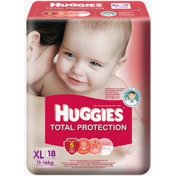 Bỉm dán ban đêm Huggies® Total Protection - XL18