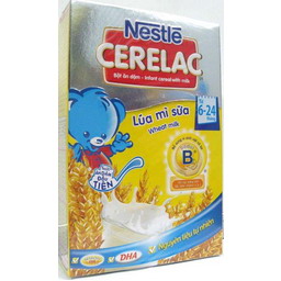 Bột ăn dặm Nestle Cerelac lúa mì sữa (200gr)