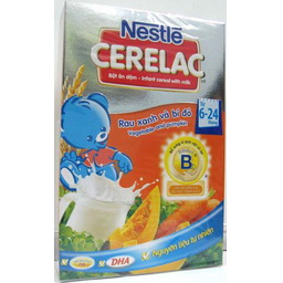 Bột ăn dặm Nestle rau xanh và bí đỏ (200gr)